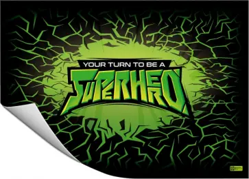 Пленка цветная для уроков труда Супергерой обложка книги