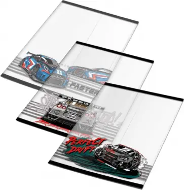 Обложки для тетрадей Дрифт, 3 штуки обложка книги