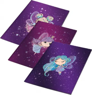 Обложки для тетрадей Феечки, 3 штуки Обложки для тетрадей Феечки, 3 штуки обложка книги