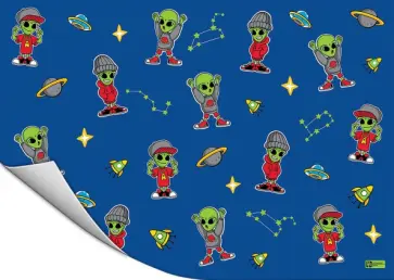 Пленка цветная для уроков труда Пришельцы обложка книги