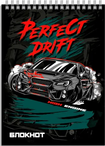 Блокнот Дрифт, 40 листов, А7, клетка обложка книги