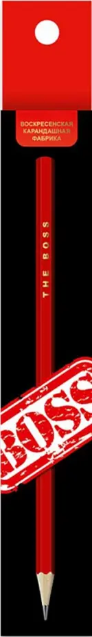 Карандаш графитный заточенный The Boss, HB Карандаш графитный заточенный The Boss, HB обложка книги