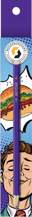 Карандаш чернографитный, заточенный Мечтай, HB Карандаш чернографитный, заточенный Мечтай, HB обложка книги