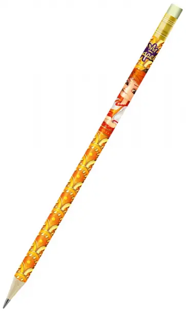 Карандаш чернографитный Варя, с ластиком, заточенный, HB Карандаш чернографитный Варя, с ластиком, заточенный, HB обложка книги