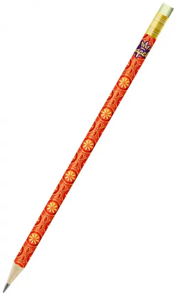 Карандаш чернографитный Варя, с ластиком, заточенный, HB Карандаш чернографитный Варя, с ластиком, заточенный, HB обложка книги