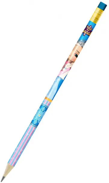 Карандаш чернографитный Аленка, с ластиком, заточенный, HB Карандаш чернографитный Аленка, с ластиком, заточенный, HB обложка книги