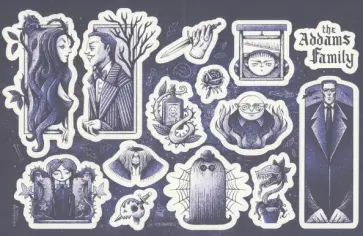 Наклейки Семейка Адамс Наклейки Семейка Адамс обложка книги