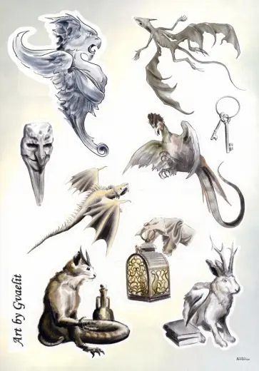 Наклейки Питерский бестиарий Наклейки Питерский бестиарий обложка книги