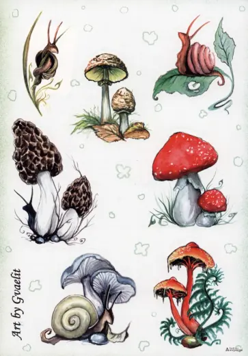 Наклейки Те ещё грибочки Наклейки Те ещё грибочки обложка книги