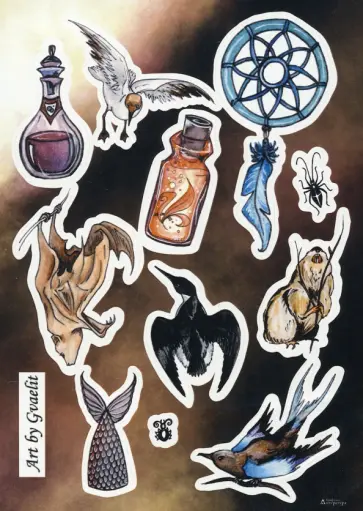 Наклейки Птичья магия Наклейки Птичья магия обложка книги