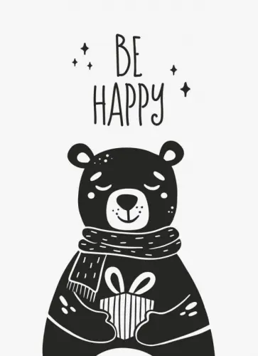 Открытка Be Happy обложка книги