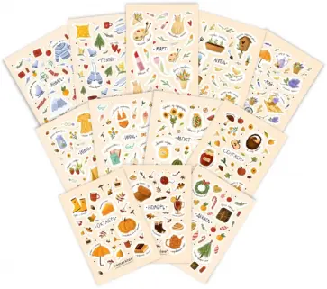 Набор стикеров На весь год обложка книги