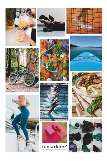 Набор стикеров Фитнес обложка книги