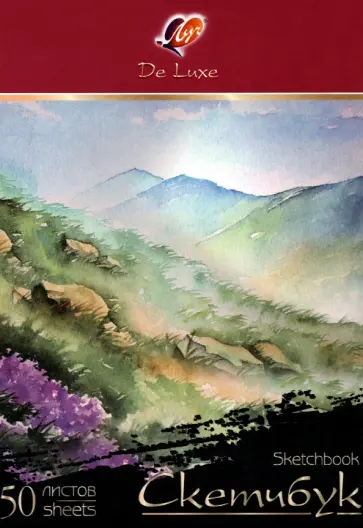 Скетчбук Люкс, А5, 50 листов обложка книги