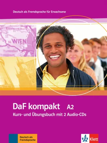 Sander, Braun - DaF kompakt A2. Deutsch als Fremdsprache für Erwachsene. Kurs- und Übungsbuch mit 2 Audio-CDs обложка книги