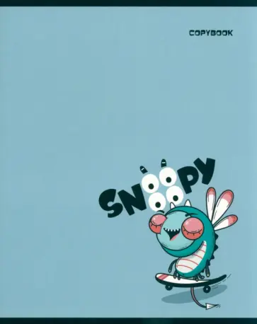 Тетрадь Снуууупи, 48 листов, клетка, в ассортименте обложка книги