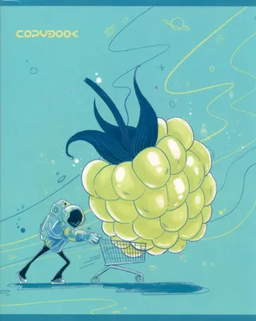 Тетрадь Космонавт, 48 листов, клетка, в ассортименте обложка книги