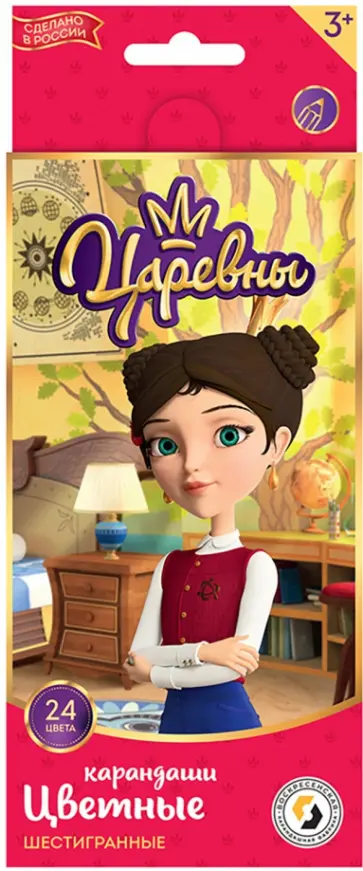 Карандаши цветные Дарья, 24 цвета Карандаши цветные Дарья, 24 цвета обложка книги