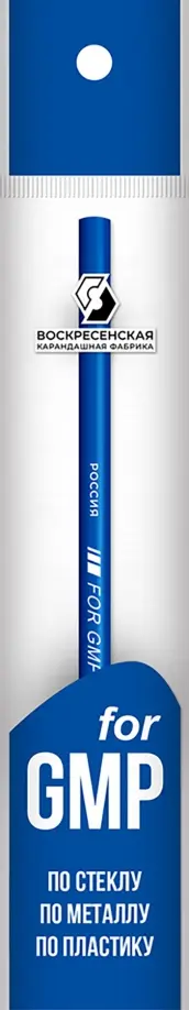 "Карандаш для письма по стеклу, металлу, пластику, 2B, синий" купить ...