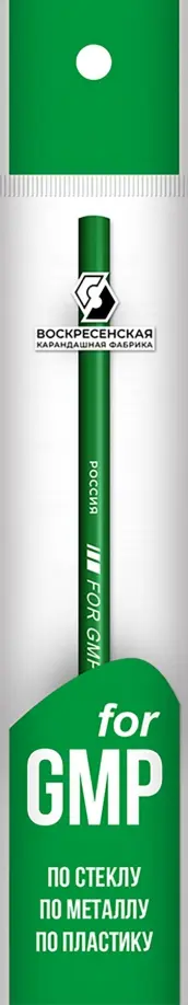 Карандаш для письма по стеклу, металлу, пластику, 2B, зеленый обложка книги