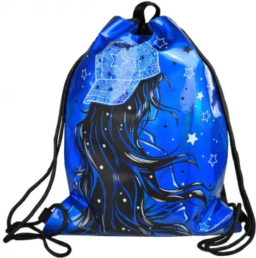 Мешок для сменной обуви Девушка в кепке обложка книги