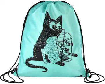 Мешок для сменной обуви Кот с лимонадом обложка книги