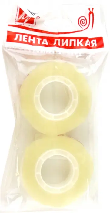Лента липкая, 18 мм, 2 шт обложка книги