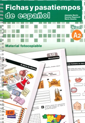 Martin, Rigamonti - Fichas y pasatiempos de espanol. Nivel A2 обложка книги