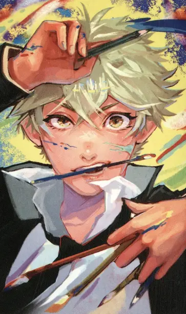 Картина по номерам Экспрессивный художник обложка книги