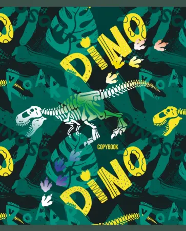Тетрадь Динозавры, 48 листов, клетка, в ассортименте обложка книги