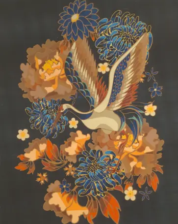 Картина по номерам на холсте Журавль обложка книги