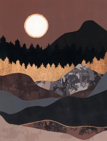 Картина по номерам на холсте Золото гор обложка книги