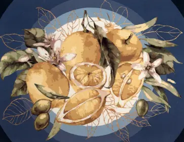 Картина по номерам на холсте Лимоны обложка книги