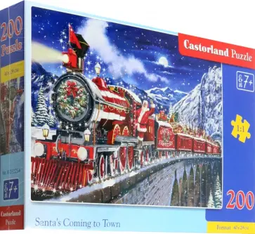 Пазл-200 Новогодний экспресс Санты обложка книги