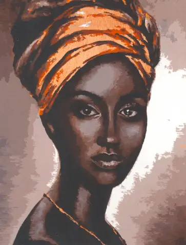 Картина по номерам Африканская женщина обложка книги