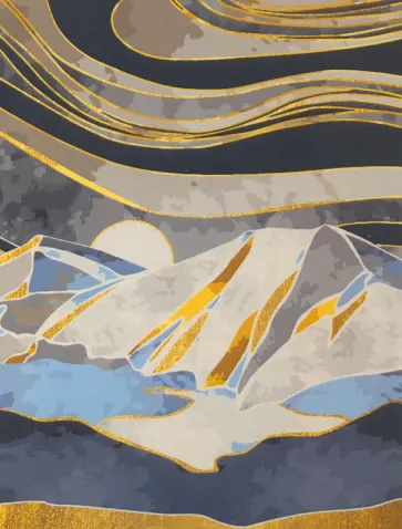 Картина по номерам Горы обложка книги