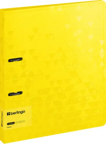 Папка на 2-х кольцах Neon, желтый неон обложка книги