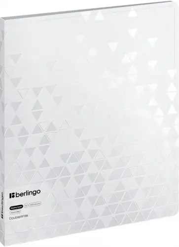 Папка с 20 вкладышами DoubleWhite, белая обложка книги
