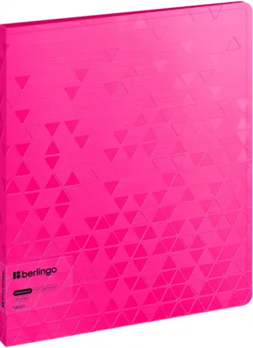 Папка с 20 вкладышами Neon, розовый неон обложка книги