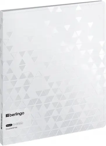 Папка с пружинным скоросшивателем DoubleWhite, белая обложка книги