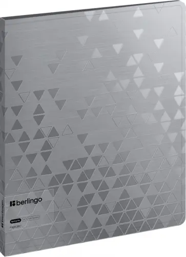 Папка с пружинным скоросшивателем Metallic, серебряный металлик обложка книги