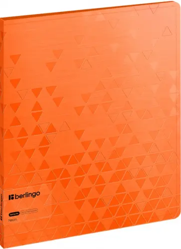 Папка с пружинным скоросшивателем Neon, оранжевый неон обложка книги