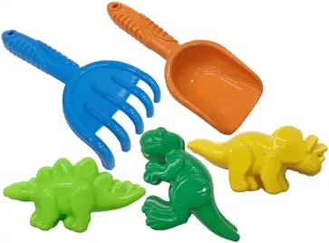 Набор для песка Динозавры, 5 предметов обложка книги