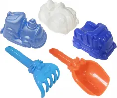 Набор для песка Транспорт, 5 предметов обложка книги