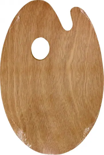 Палитра деревянная, овальная обложка книги