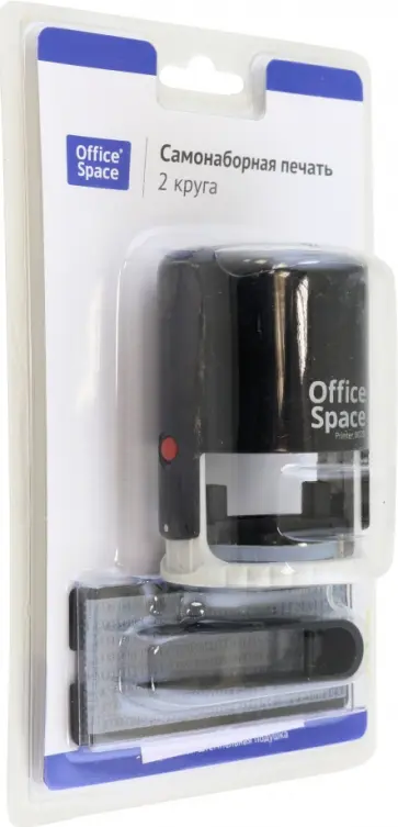 Печать самонаборная автоматическая OfficeSpace, 2 круга, 40 мм обложка книги