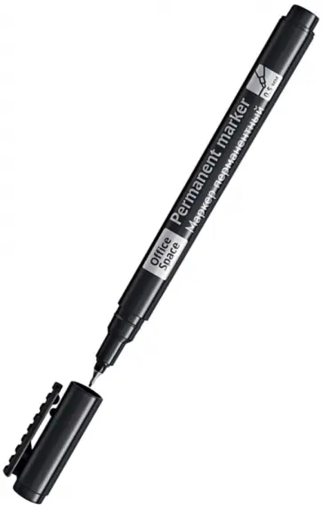 Маркер перманентный, черный обложка книги