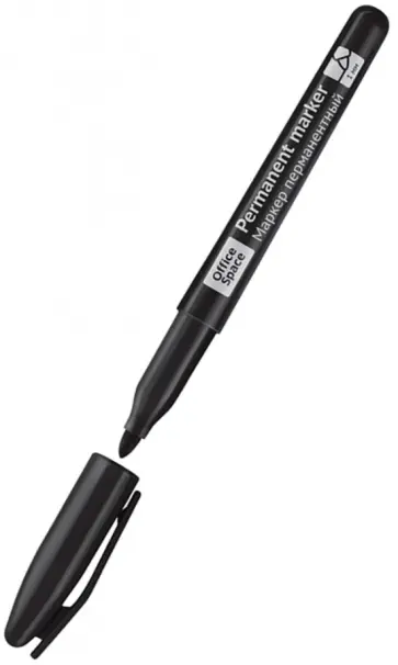 Маркер перманентный, черный обложка книги