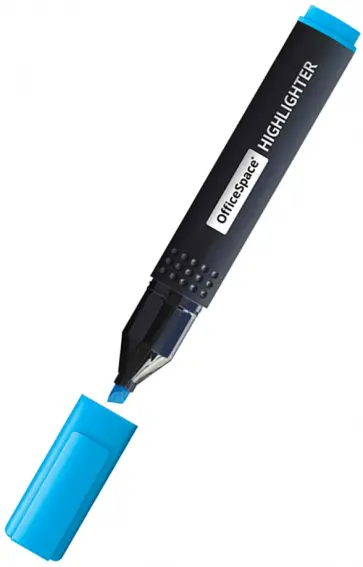 Текстовыделитель, голубой Текстовыделитель, голубой обложка книги