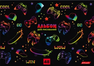 Альбом для рисования Цветомания, 48 листов, в ассортименте Альбом для рисования Цветомания, 48 листов, в ассортименте обложка книги